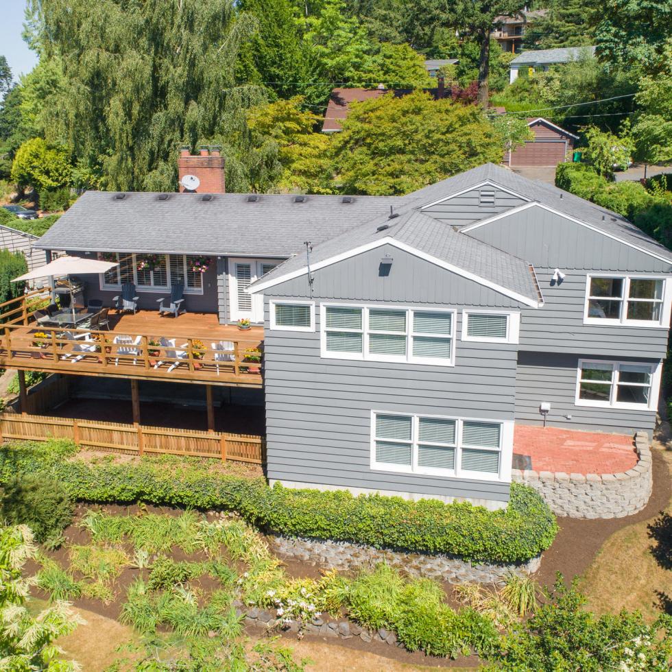 Hillsdale Portland Exterior Ranch House with deck For Sale Windermere Susie Hunt Moran