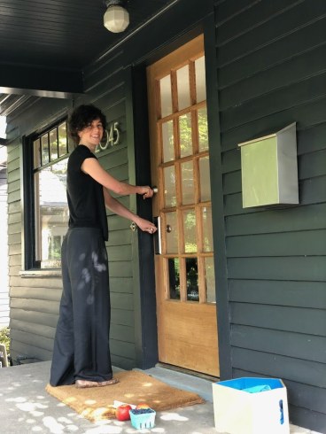 Happy Homeowner getting keys to new house