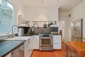 Interior living room wood floors kitchen