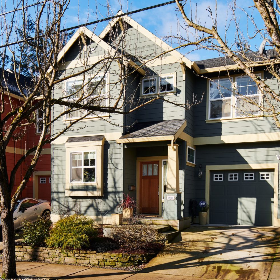 Townhouse exterior Mt Tabor Portland Oregon for sale Windermere