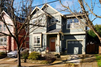 Townhouse exterior Mt Tabor Portland Oregon for sale Windermere