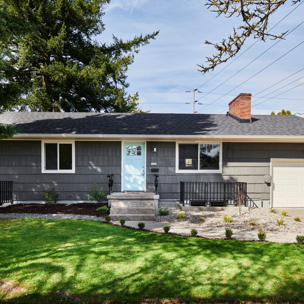 Midcentury home exterior SE Portland