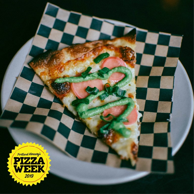Pizza week slice at The 1905 Portland Oregon