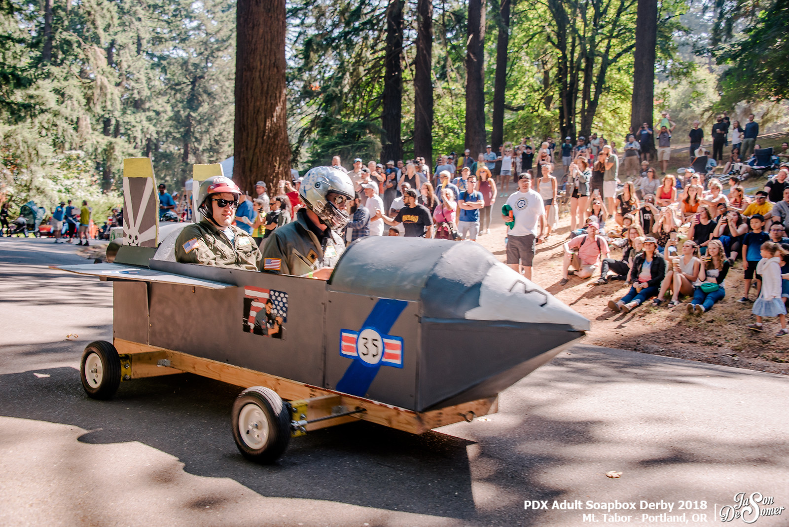 soapbox derby car on mt tabor portland oregon