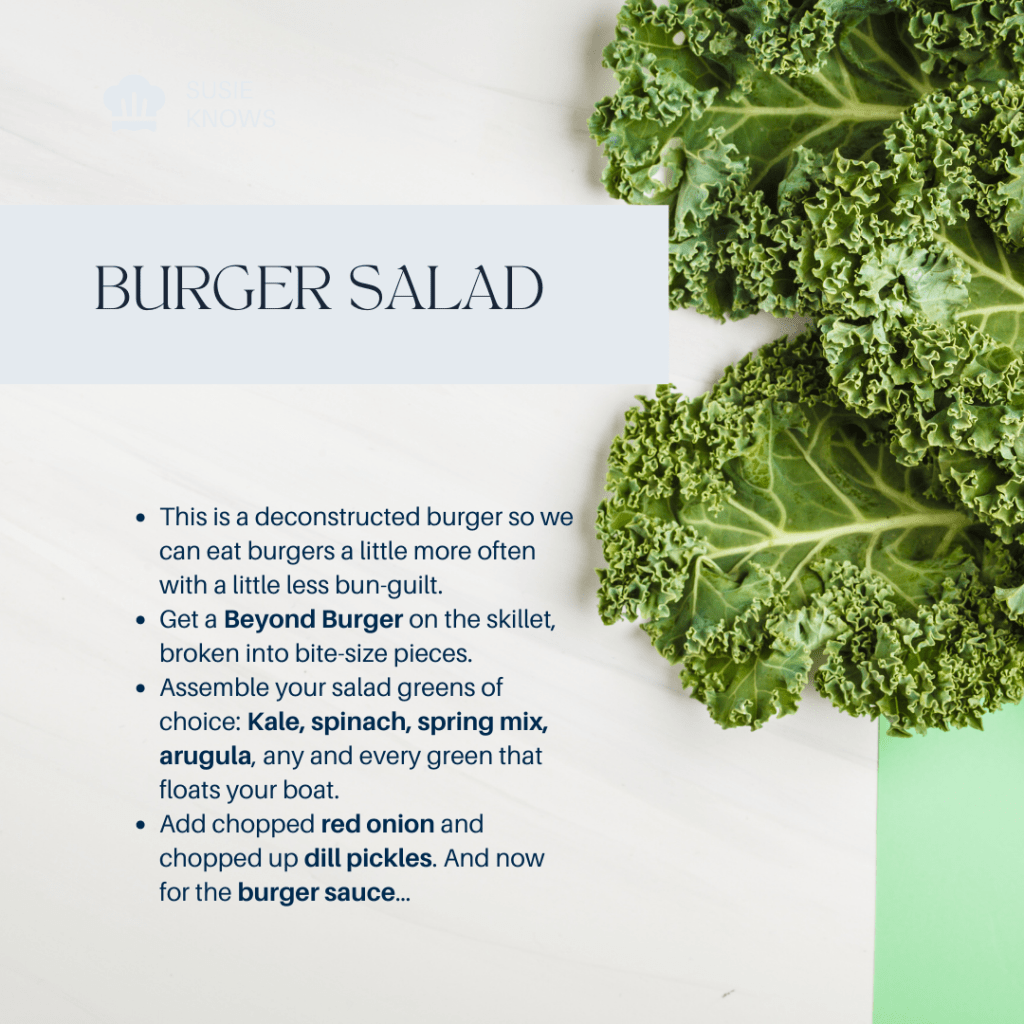 A recipe for Burger Salad