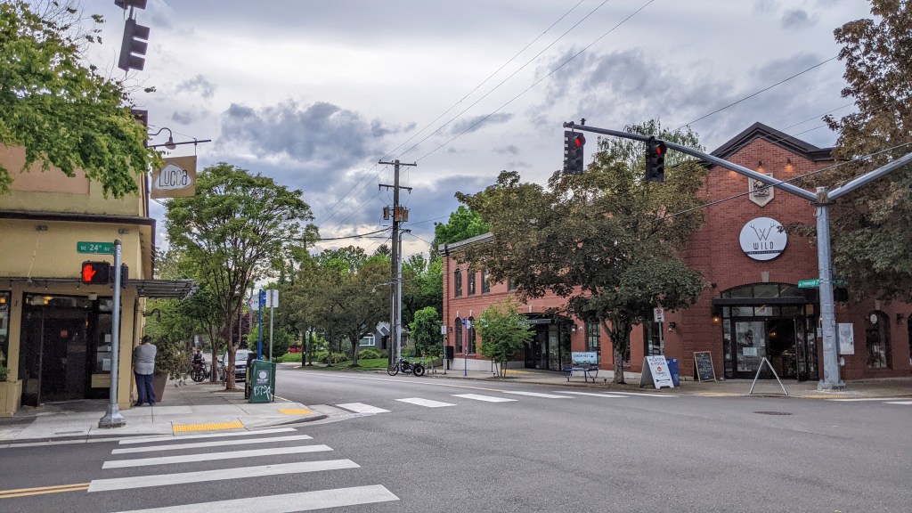 Intersection on Fremont Street in the Alameda neighborhood