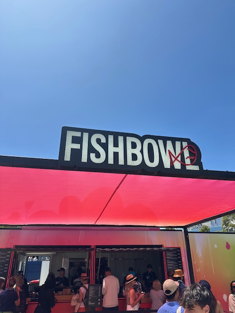 Store front of Fishbowl food cart