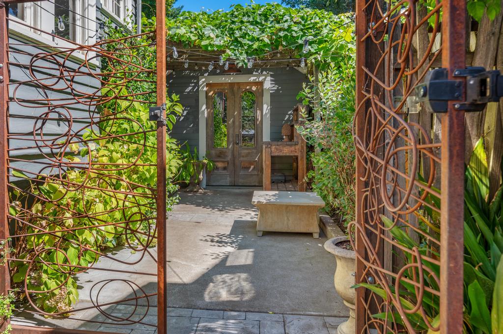backyard studio entrance